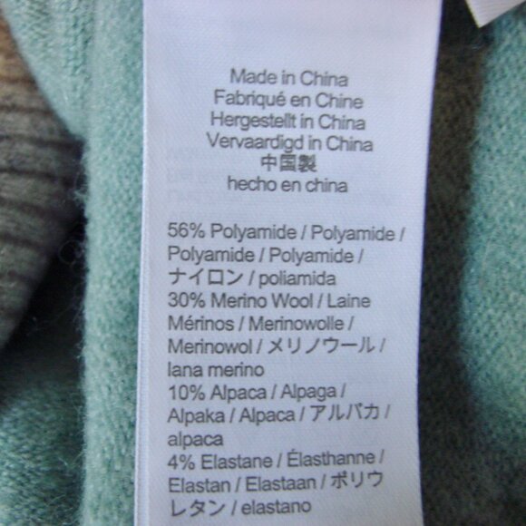 J. Crew Sweater Wool Alpaca Blend Turtleneck Sweater Gray Green Stripe Size XS - Picture 15 of 15